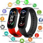 Смарт-браслет M6 для мужчин и женщин, 2021 дюйма, пульсометр, Bluetooth, спортивные водонепроницаемые Смарт-часы для Apple Watch Huawei Xiaomi