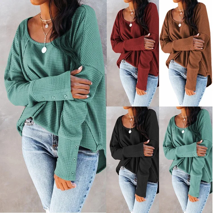 

New Women Autumn Winter Casual Basic T-shirt Tee Top Tee Long sleeve O-neck Plus Size S~2XL