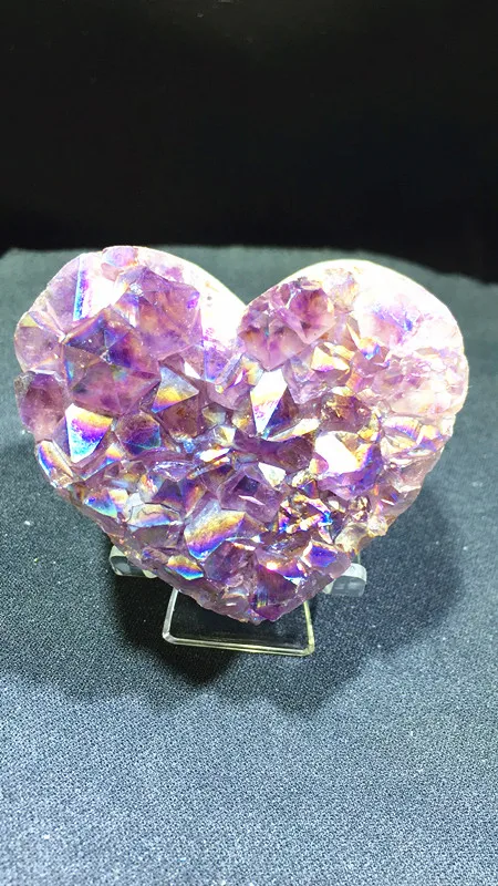 Кольцо из натурального кварца в форме сердца | Дом и сад