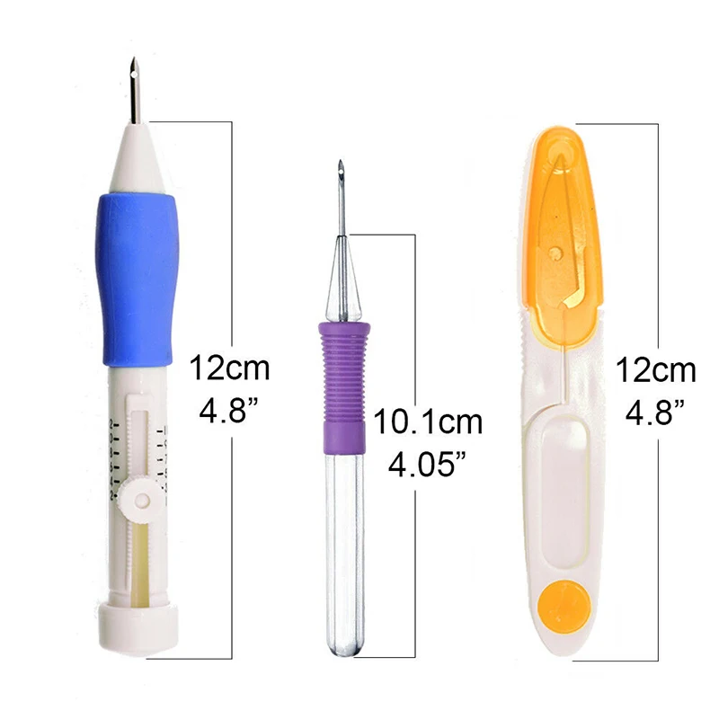Magic Embroidery Pen Set Needle knitting Needles Tool Fancy Interchangeable Punch Tools Home Sewing Accessories | Дом и сад