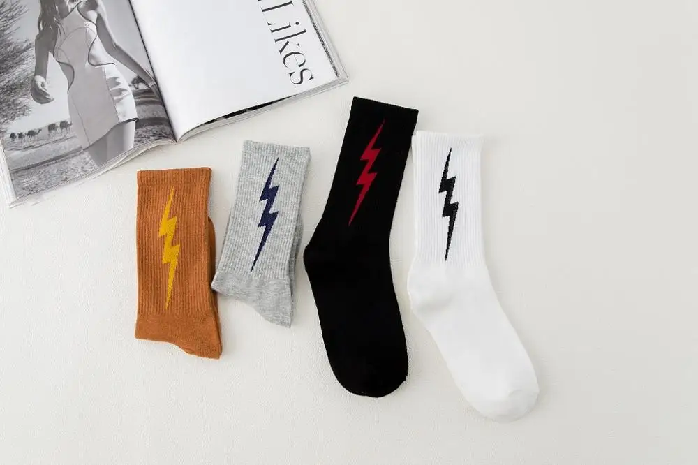 Модные крутые короткие носки с молнией отцовские винтажный скейтборд хлопковые