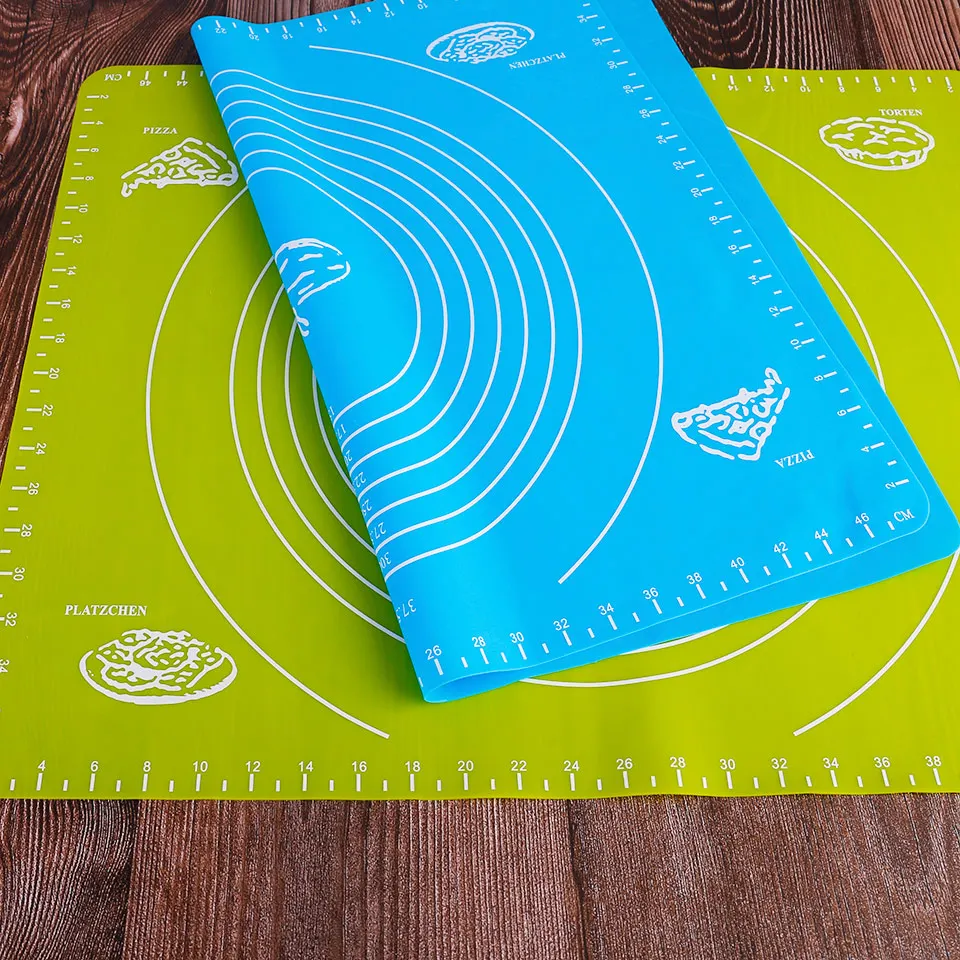 Силиконовый коврик для замеса теста со шкалой антипригарный термостойкий тортов