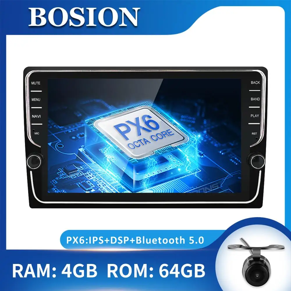 Bosion Android 10 0 автомобильное радио для 9 &quot10 1&quot Универсальный Автомобильный dvd