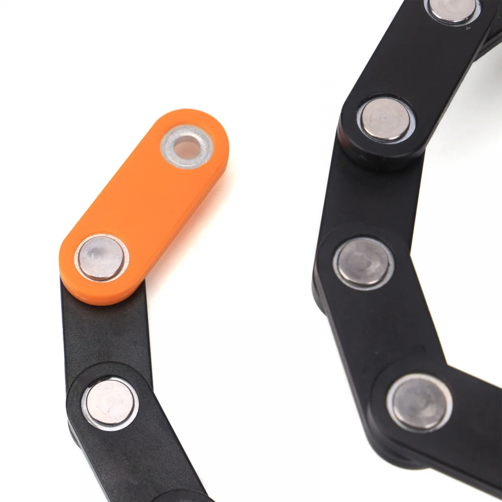 

Bicycle Lock Anti-theft Folding Chain Lock Alloy Steel Foldable Safety Motorcycle Bike Lock