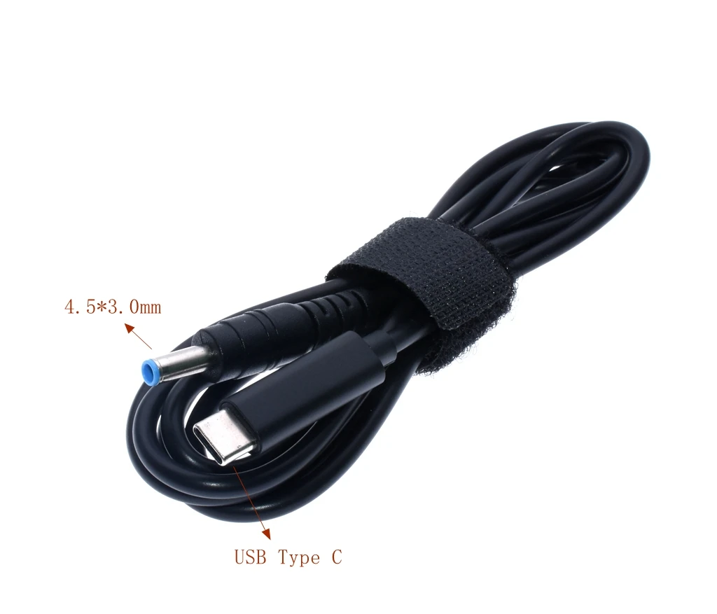 Usb type C Мощность PD адаптер конвертер в 4 5*3 0 Dc штекер зарядный кабель шнур для hp Stream