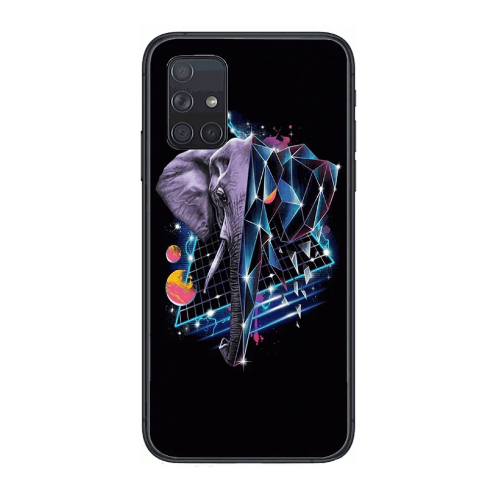

Animal Head portrait Phone Case Hull For Samsung Galaxy A 50 51 20 71 70 40 30 10 E 4G 5G S Black Shell Art Cell Cover