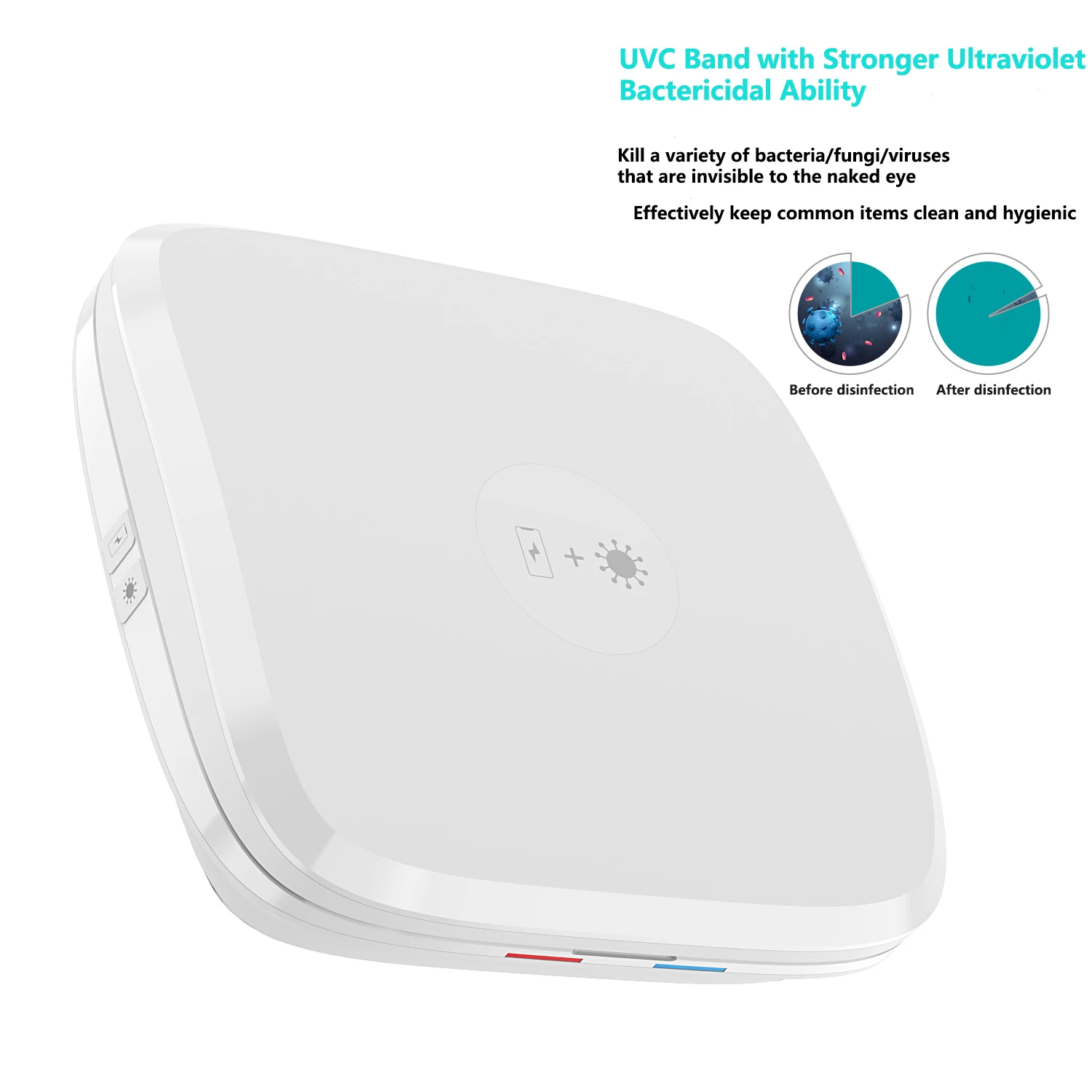 4 in 1 ultraviolet wireless charger multi function mobile phone wireless charging sterilizing box for phone watch and earphone free global shipping