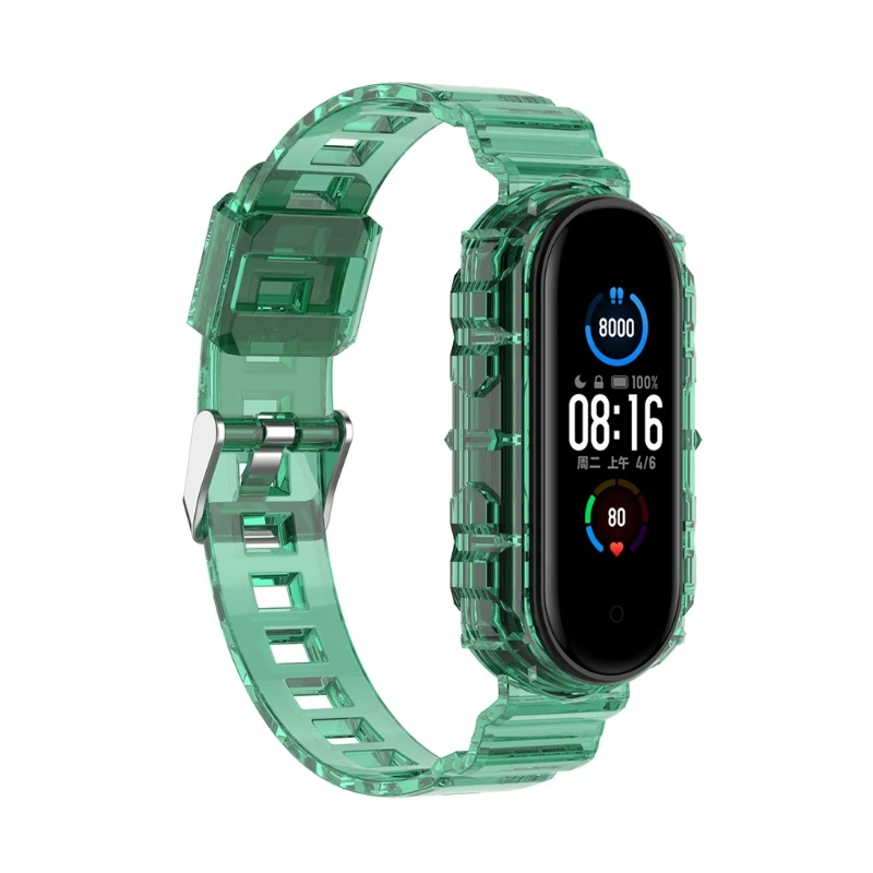 watchband replacement soft silicone waterproof wristband for xiao mi mi band 56 wearable devices smart accessories free global shipping