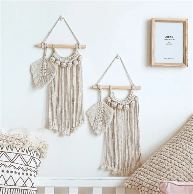 2020 новый модный макраме настенный Бохо натуральные материалы шикарный хлопковый