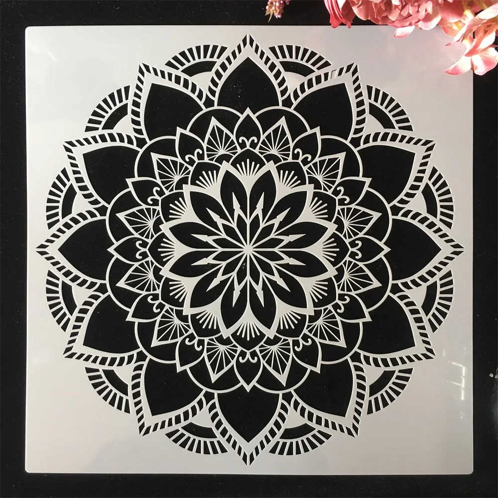 

30*30cm Geometry Mandala Layered Round DIY Layering Stencils Painting Scrapbook Coloring Embossing Album Decorative Template