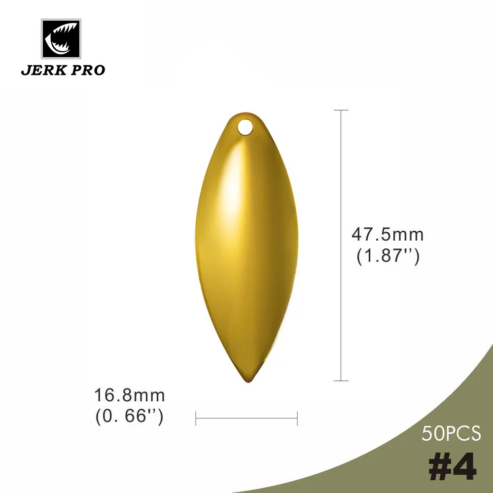 Рывком PRO 50 шт в наборе Размер 4 Золотое покрытие гладкой Сталь запасами ивовых