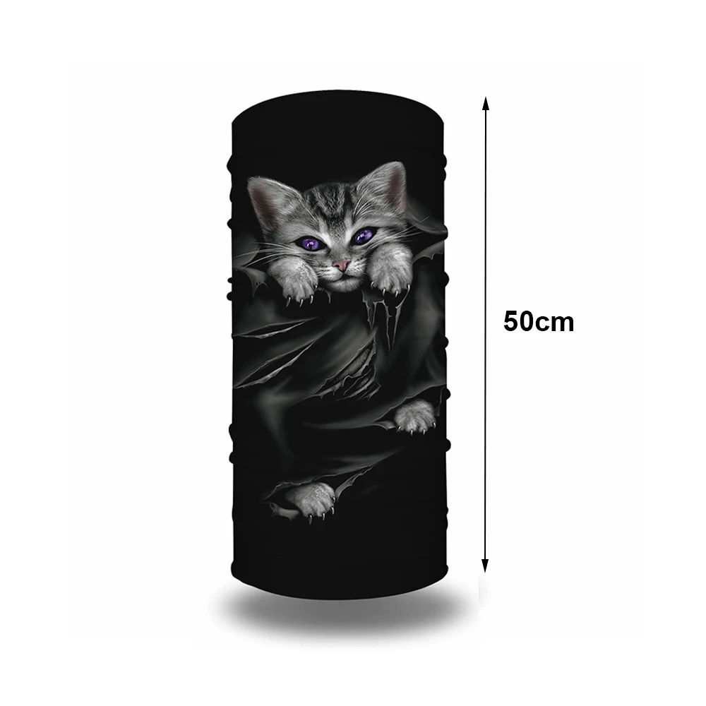 

1Pc Man and Woman Cool Magic Face Bandana Cover Tube Neck Scarf Headband Motorcycle Cycling Outdoor Multi-use Headwear Unisex