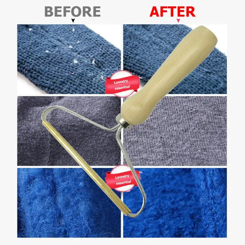 Деревянная ворсовая щетка для удаления деревянного скребка свитер к мячу зимняя