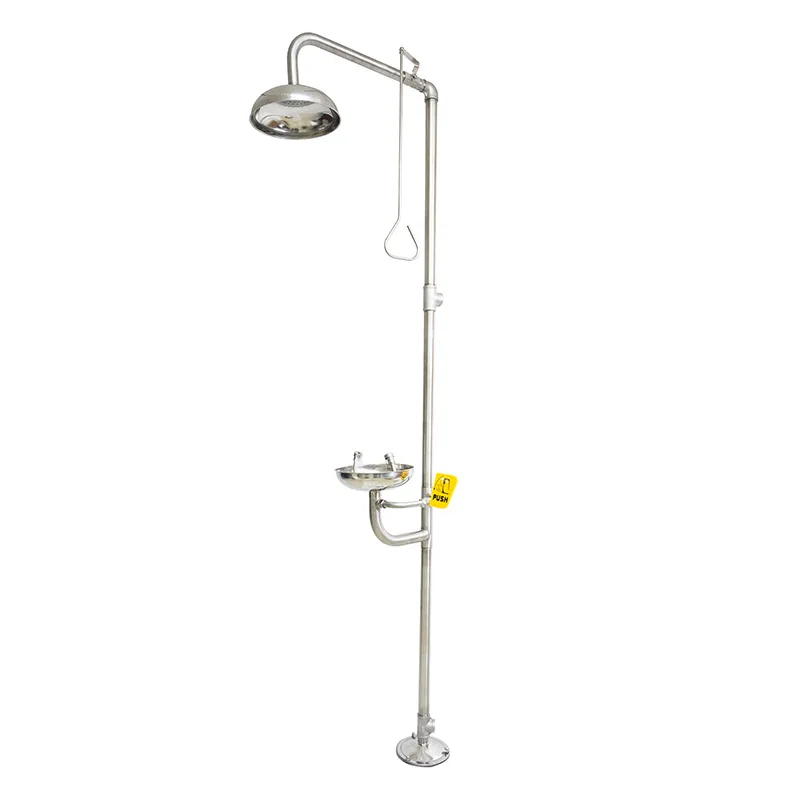 

MYQualife Emergency Shower Faucet With Eyes Washer Cleaner Floor Standing Rain Shower Vertical Shower Faucet Eye Washing