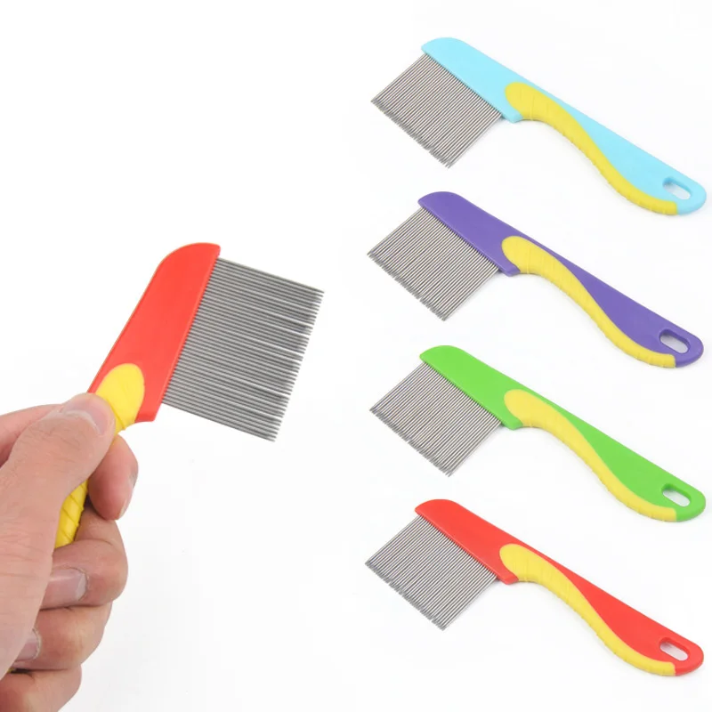 

Pet Dog Comb Removal Lice Flea Comb Puppy Fine Toothed Pet Grooming Tools for Small Dogs Cat Massage Brush Pet Cleaning Supplies