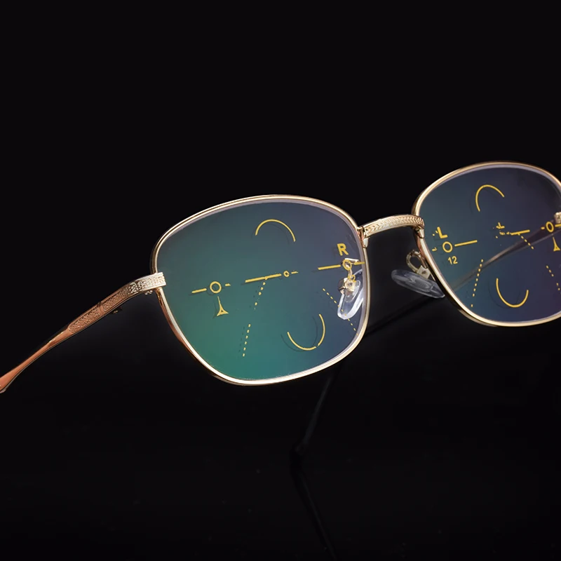 Прогрессивные очки с диоптриями Для мужчин по рецепту Оптические Близорукость