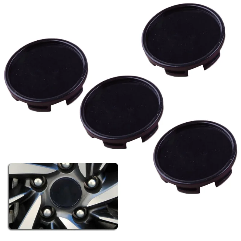 

Decorative Wheel Center Hub Cap Exterior Replacement Truck Decal Diameter 4pcs Black