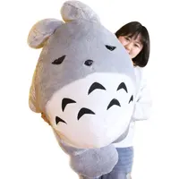 Dorimytrader Hot Lovely Anime Totoro Plush Toy Giant 110cm Cute Cartoon Stuffed Totoro Doll Kids Pillow Baby Present 43inches