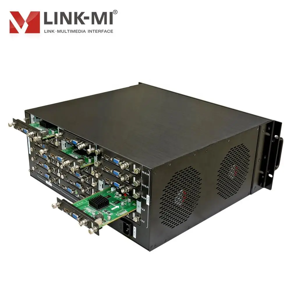 Фото LINK-MI 16-канальный видеорегистратор монитор HD видео синтезатор 16x1 HD Multiviewer HDMI VGA BNC вход CVBS сигнала пульта дистанционного управления RS232 1920x1080p №5