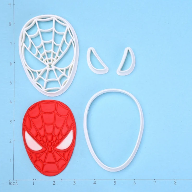 Супер Герой Паук Паутина помадка резак печенья плесень 3D печатных выпечки
