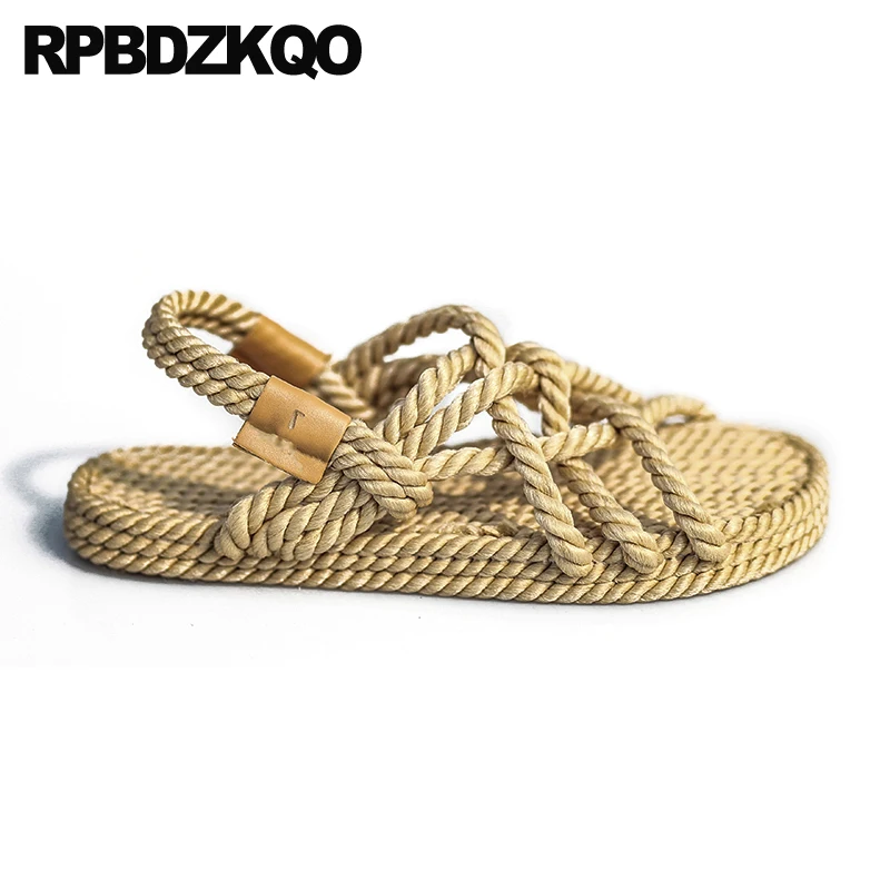 Сандалии женские на плоской подошве Повседневная пляжная обувь с открытым