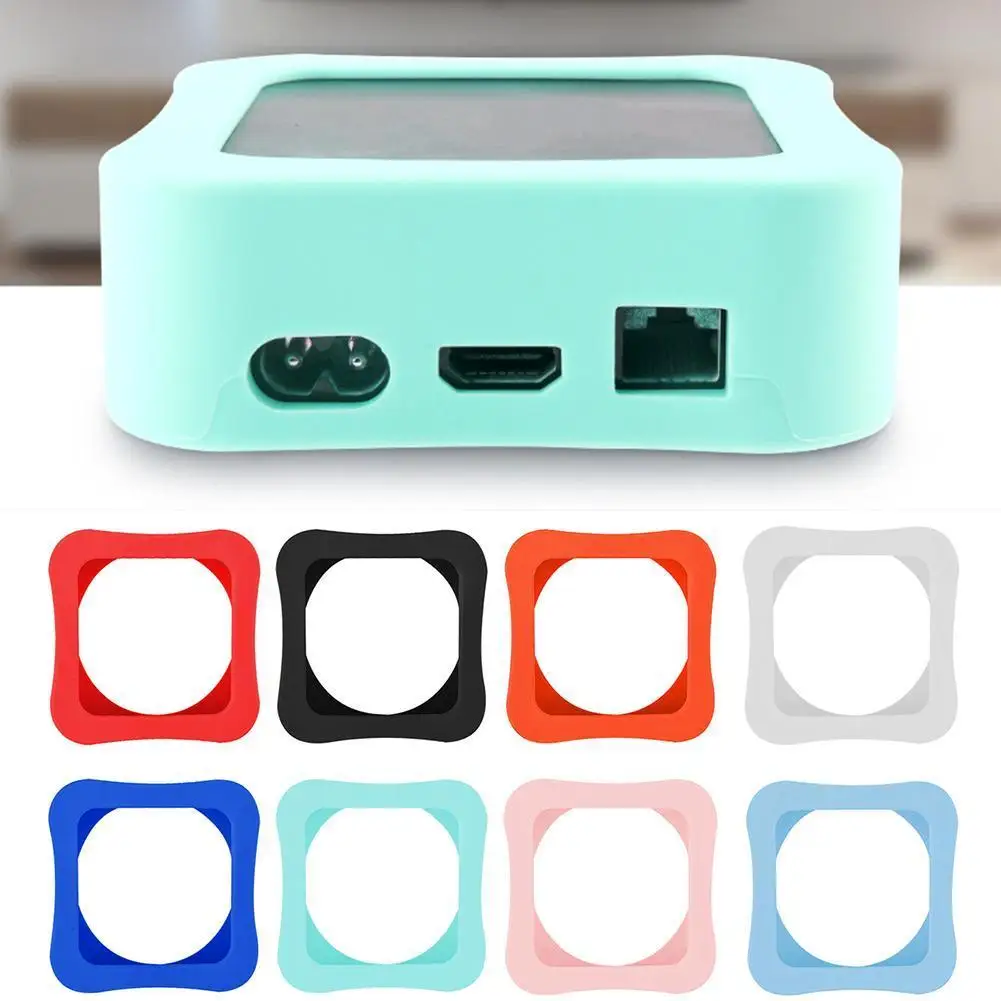 

1 шт. ТВ-приставка силиконовый чехол для Apple TV Box 4K 5TH противоударный пылезащитный чехол мягкий чехол s Чехол