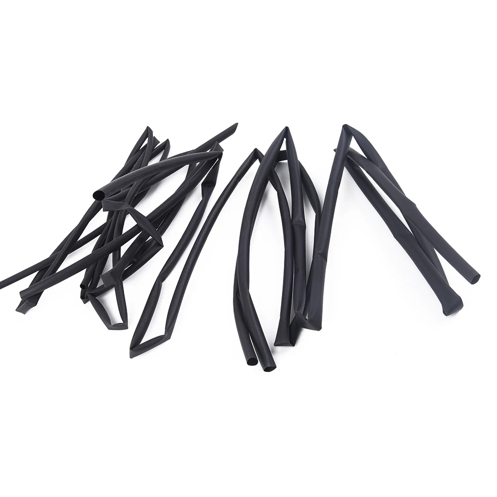 Set Heat Shrink Tube 3mm-6mm 4pcs Replacement Accessory Electrical Assortment Insulation Sleeving Black Durable | Инструменты