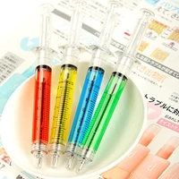 5pcslot syringe ballpoint pen for school kids writing supplies creative syringe pen