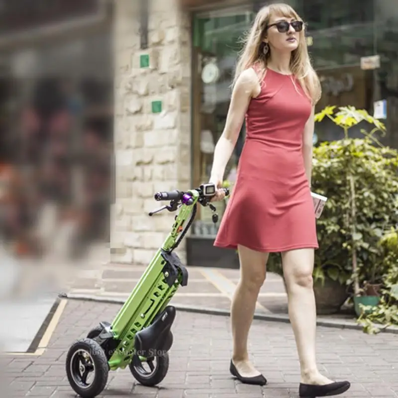 Электрические скутеры для взрослых 8 дюймов трехколесный электрический