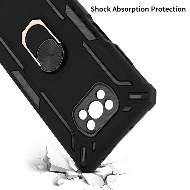 

Poco X3 Pro Case Magnetic Ring ShockProof Phone Fundas For Xiaomi Pocophone X3 NFC 2020 PocoX3 MZB07Z0IN M2007 J20CG 6.67"Covers