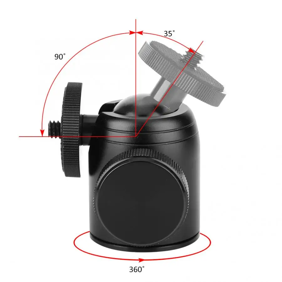 Вращающаяся на 360 градусов Мини шаровая Головка 1/" крепление для DSLR тренога для камеры с шаровой головкой для Nikon для Canon камера крепление подставка для штатива