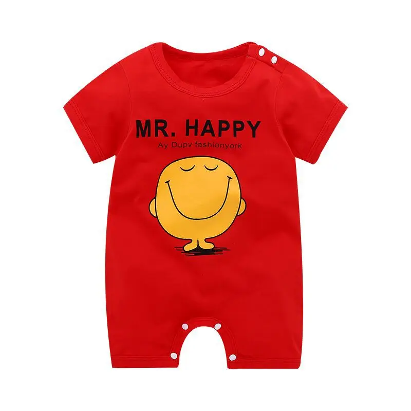 От 0 до 2 лет Летний комбинезон для новорожденных мальчиков и девочек детские