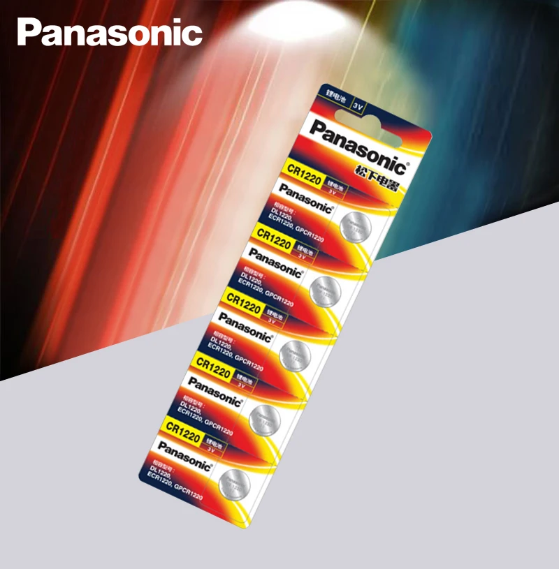 20 шт. оригинальные Panasonic CR1220 кнопочные батареи CR 1220 3 В литиевая батарея BR1220 DL1220