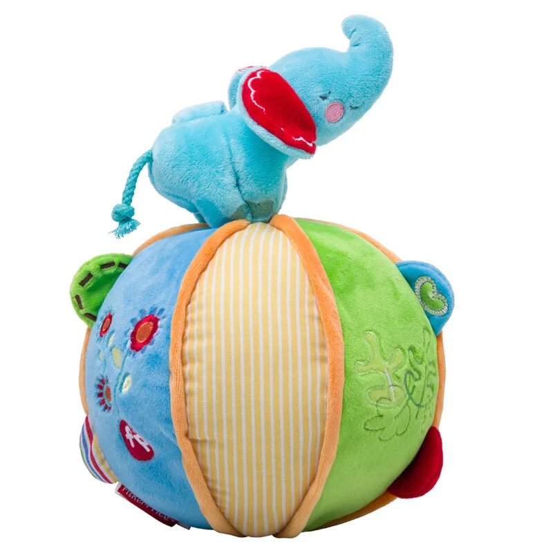 FISHER PRICE Детский слон детский ручной шар плюшевая кукла игрушка Новорожденный