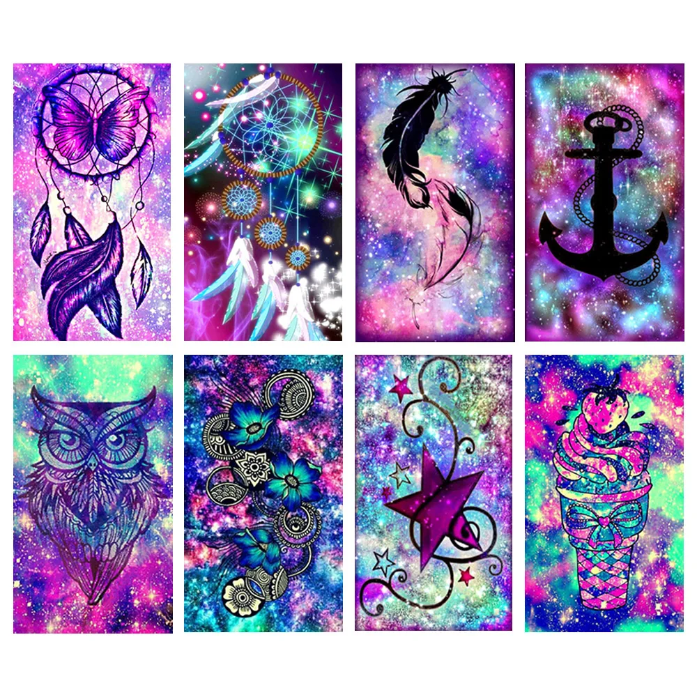 5D алмазная живопись сделай сам вышивка крестиком красочный мультяшный узор 3D