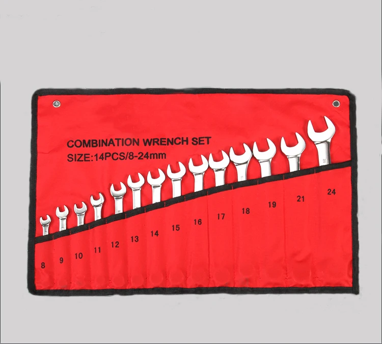 Набор гаечных ключей с храповым механизмом и фиксированной головкой 14 шт. |