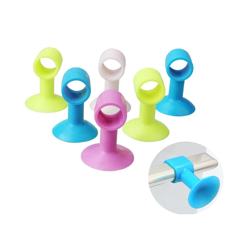 2 шт. дверная ручка Настенная Бесшумная накладка подушка шкафа замок глушитель