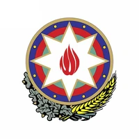 cartoon car sticker azerbaijan coat of arms accessories car window car styling decal pvc 13cm11cm cover scratches