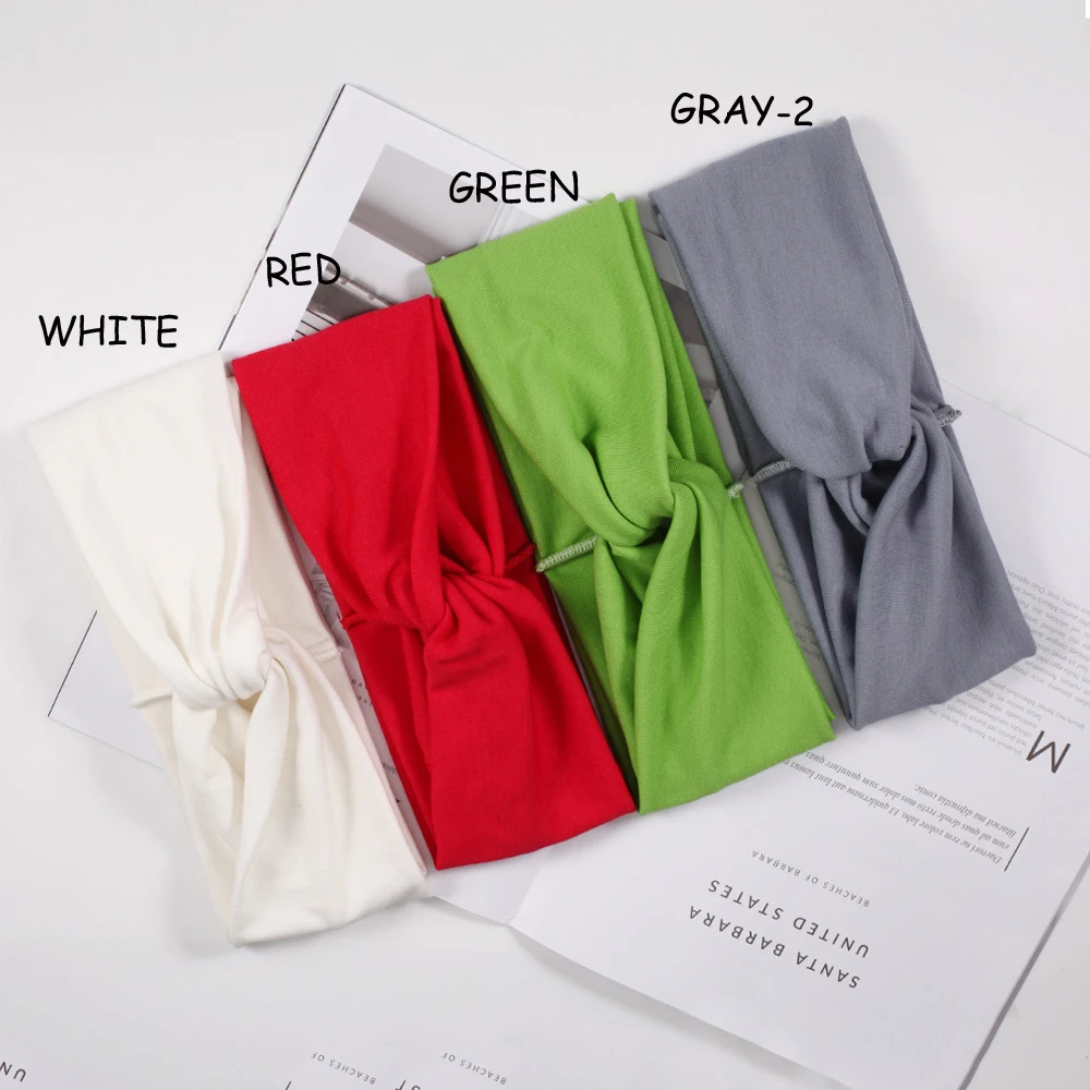 

23.5*8.5cm New solid long section hair cross simple soft headband fashion hair hair accessories for women