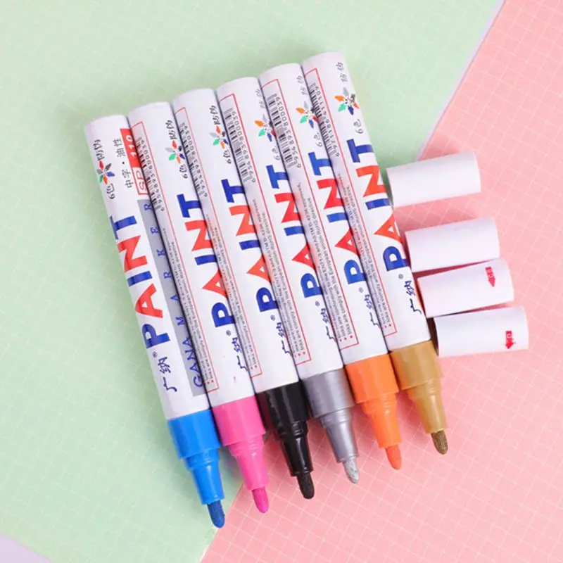 

12pcs/lot colorful Waterproof pen Car Tyre Tire Metal Permanent Paint markers
