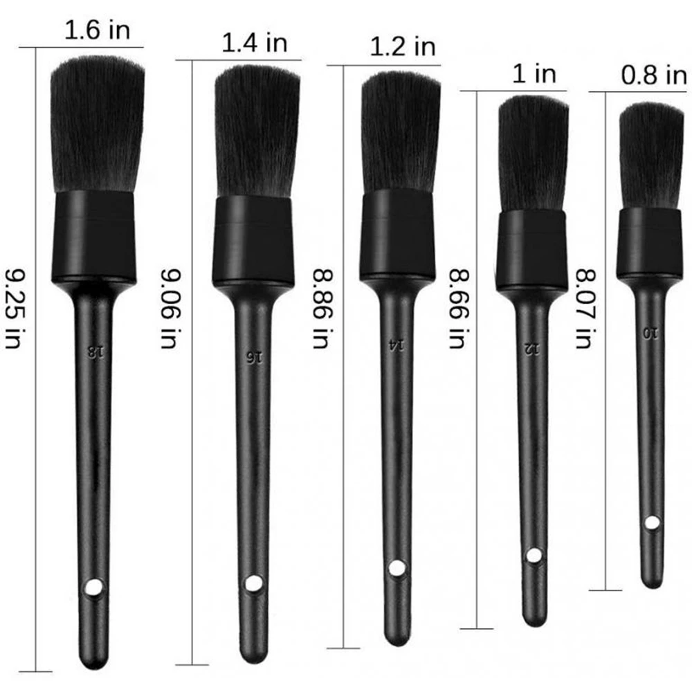 

6pcs Car Detailing Brush Auto Cleaning Brushes Universal Wheel Dashboard Air Outlet Dust Cleaning Car-styling Accessories