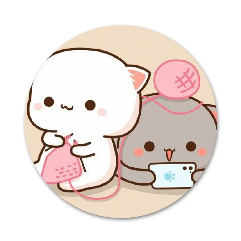 Милый mochi персиковый Кот значок для одежды рюкзак украшение подарок | Дом и сад