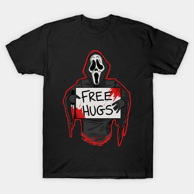 

Men t-shirt Free Hugs Ghostface tshirt Women t shirt