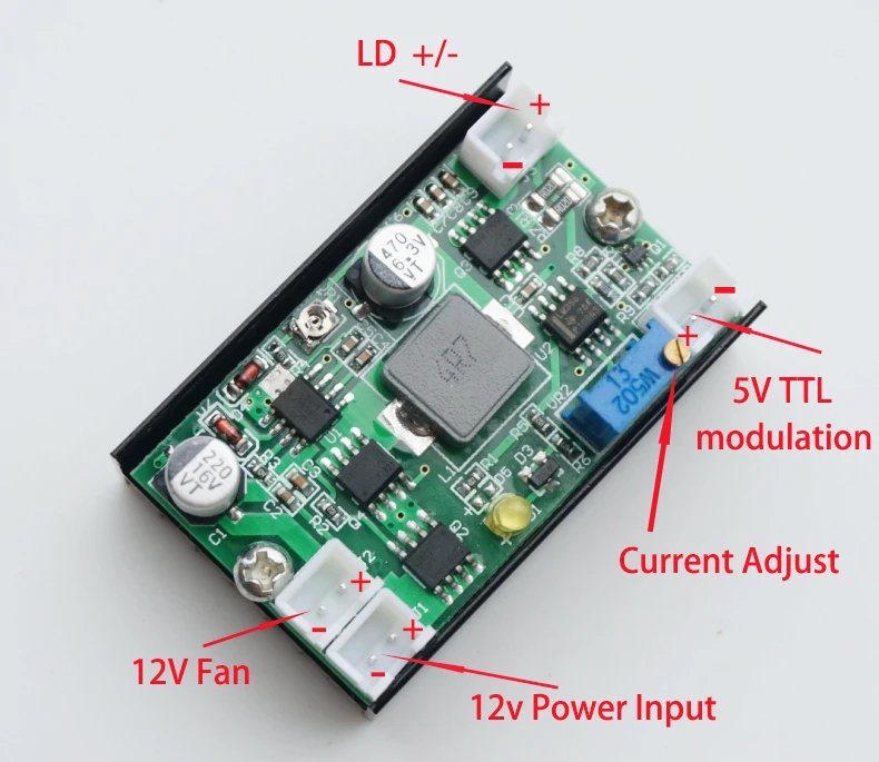 Панель управления PCB для лазерных диодов 5 А 12 в пост. Тока 1 6 Вт-2 Вт-3 Вт-4 75 Вт-5 Вт