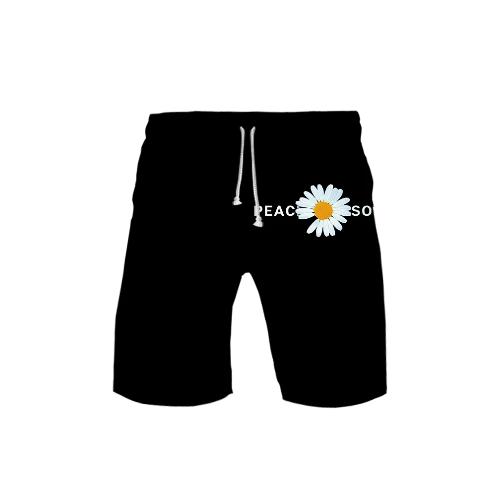 

Small Daisies Hip Hop Shorts Trunks Summer New Quick Dry Beach Shorts Men Hip Hop Short Pants Beach Wear Board Shorts Cartoon
