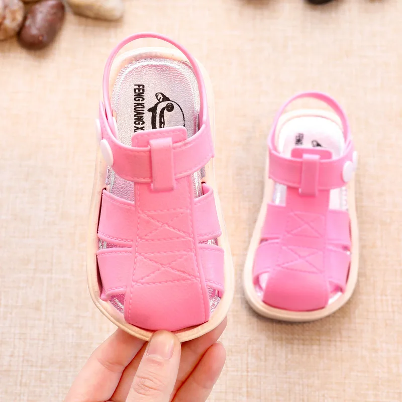 2020 детские сандалии обувь для мальчиков и девочек однотонная Нескользящая