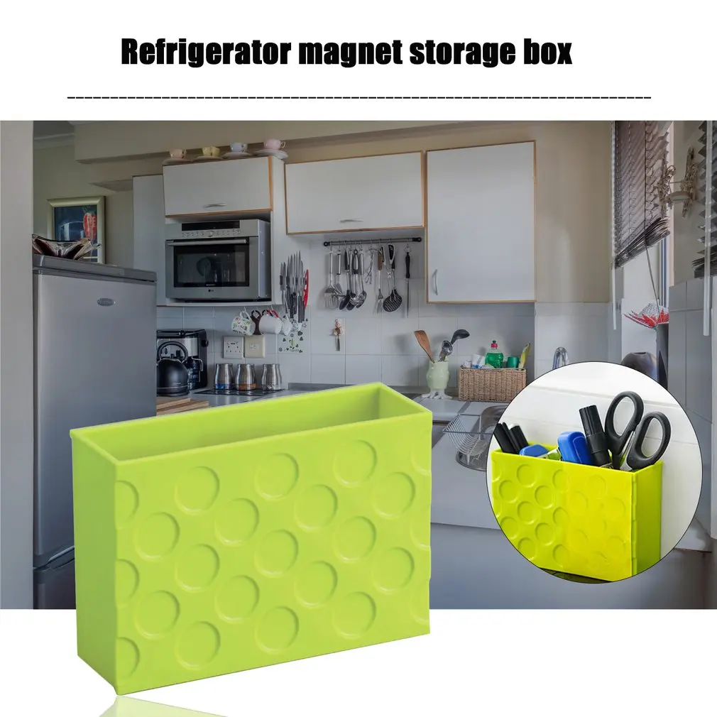 Креативный Магнитный ящик для хранения на холодильник подвесной Кухонный