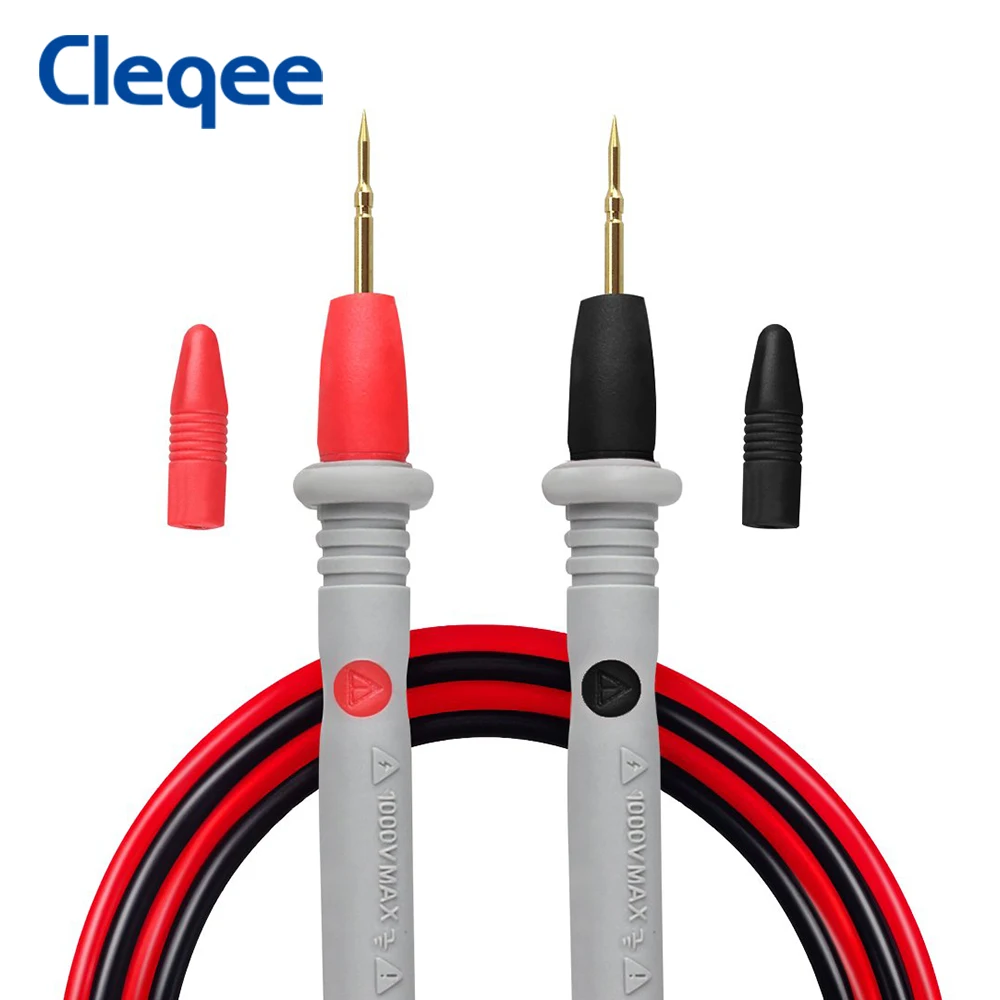 Cleqee цифрового мультиметра тестовые комплекты острые иглы для проводов зонд