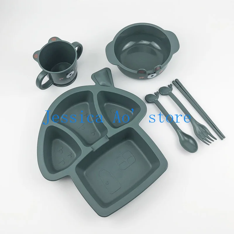 Детские тарелки креативный набор посуды с динозаврами тарелка и блюда для