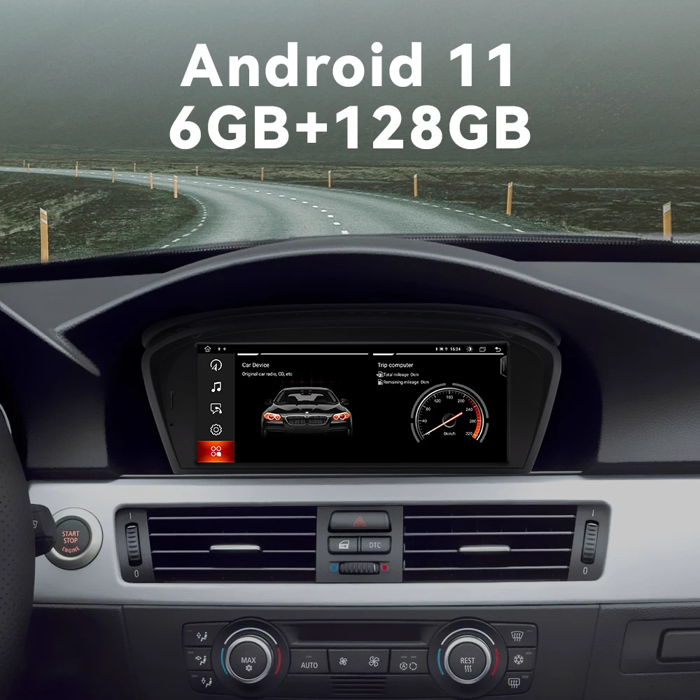 $276.47 8 Core 128GB Android 11 Car Radio For BMW Series 5/3 E60 E61 E62 E63 E90 E91 CIC CCC Multimedia Player GPS Navigation Head Unit